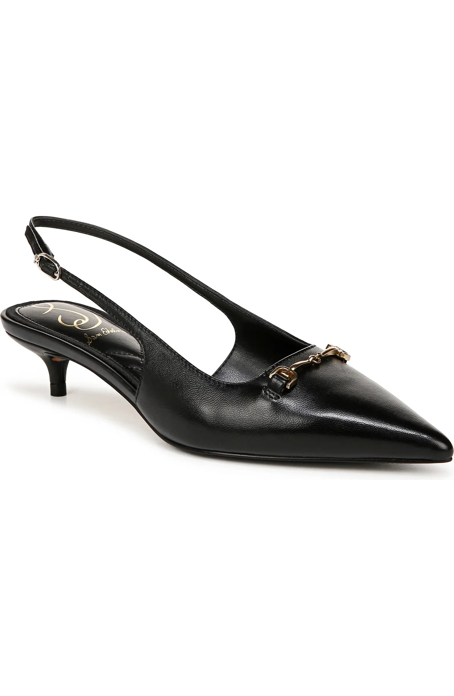 Sam Edelman Farrah Kitten Heel Pointed Toe Slingback Pump (Women) | Nordstrom | Nordstrom