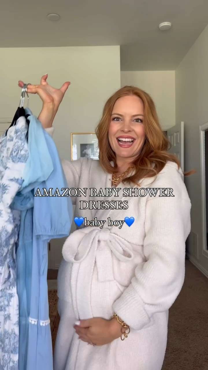 Baby shower dresses from Amazon! 🩵🩷 

 #LTKSummerEdit #LTKBaby #LTKFamily