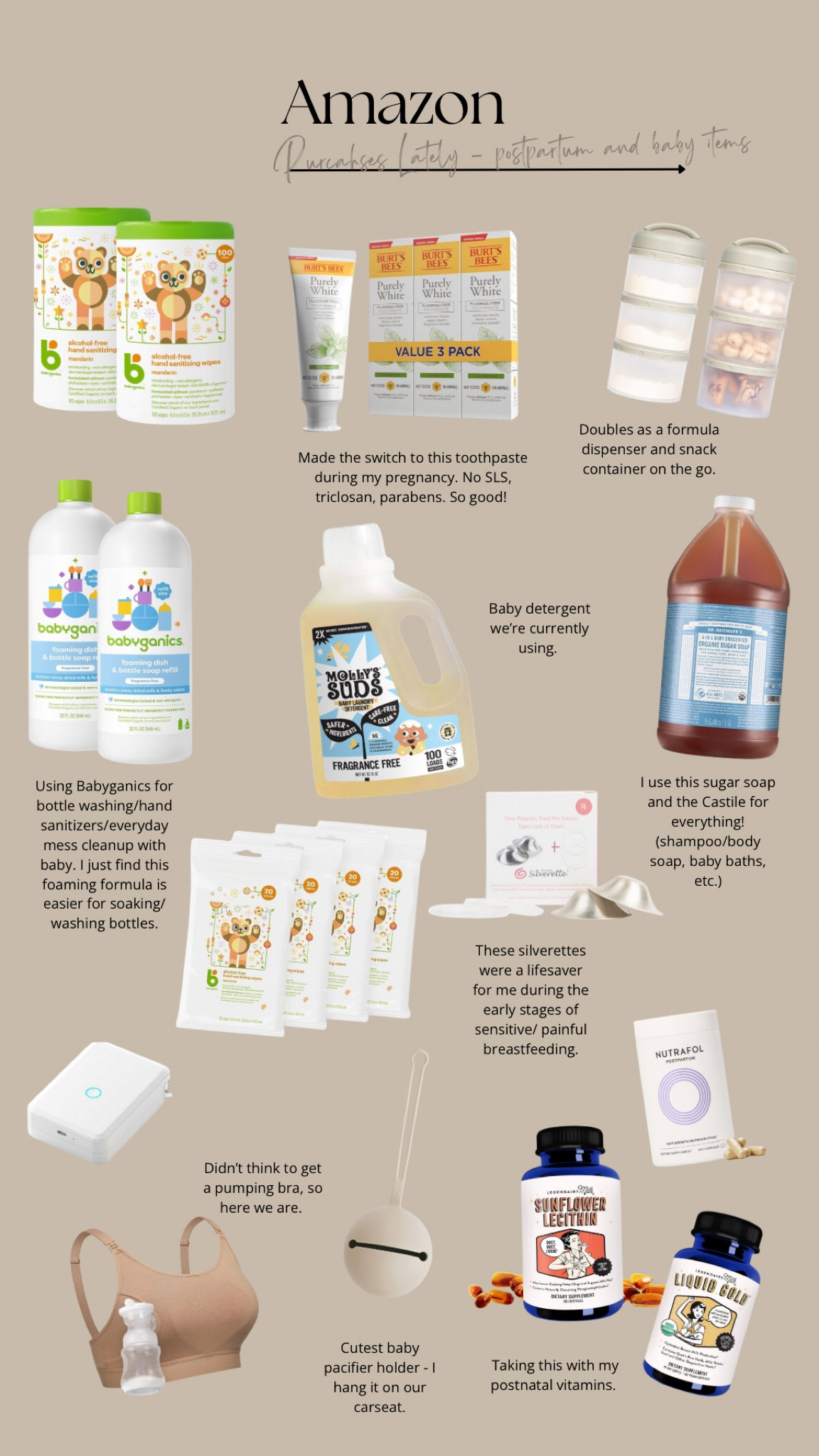 Amazing purchases lately: postpartum and baby items

Baby soap, clean ingredients, postpartum, Amazon monthly purchases, clean toothpaste, baby bottle cleaning solution, baby products I’m loving, pregnancy, breastfeeding
Products

#LTKBaby