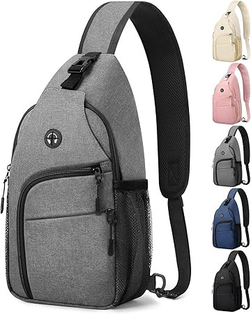 Pritent Crossbody Bags for Women Man Waterproof Sling Bag Backpack Trendy Casual Cross Body Bag w... | Amazon (US)