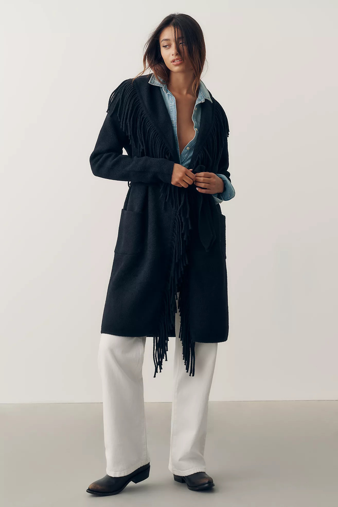 NVLT Eyelash Wrap Coatigan Sweater | Anthropologie (US)