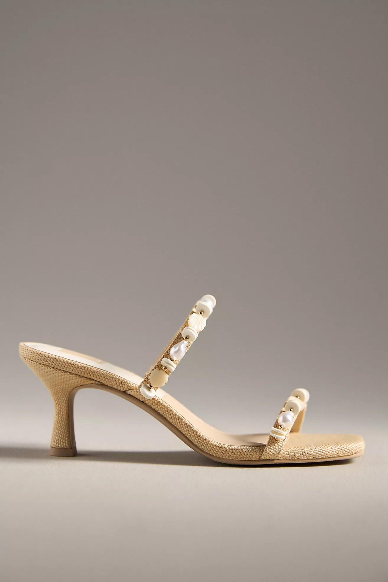Dolce Vita Grayson Raffia Kitten Heels | Anthropologie (US)