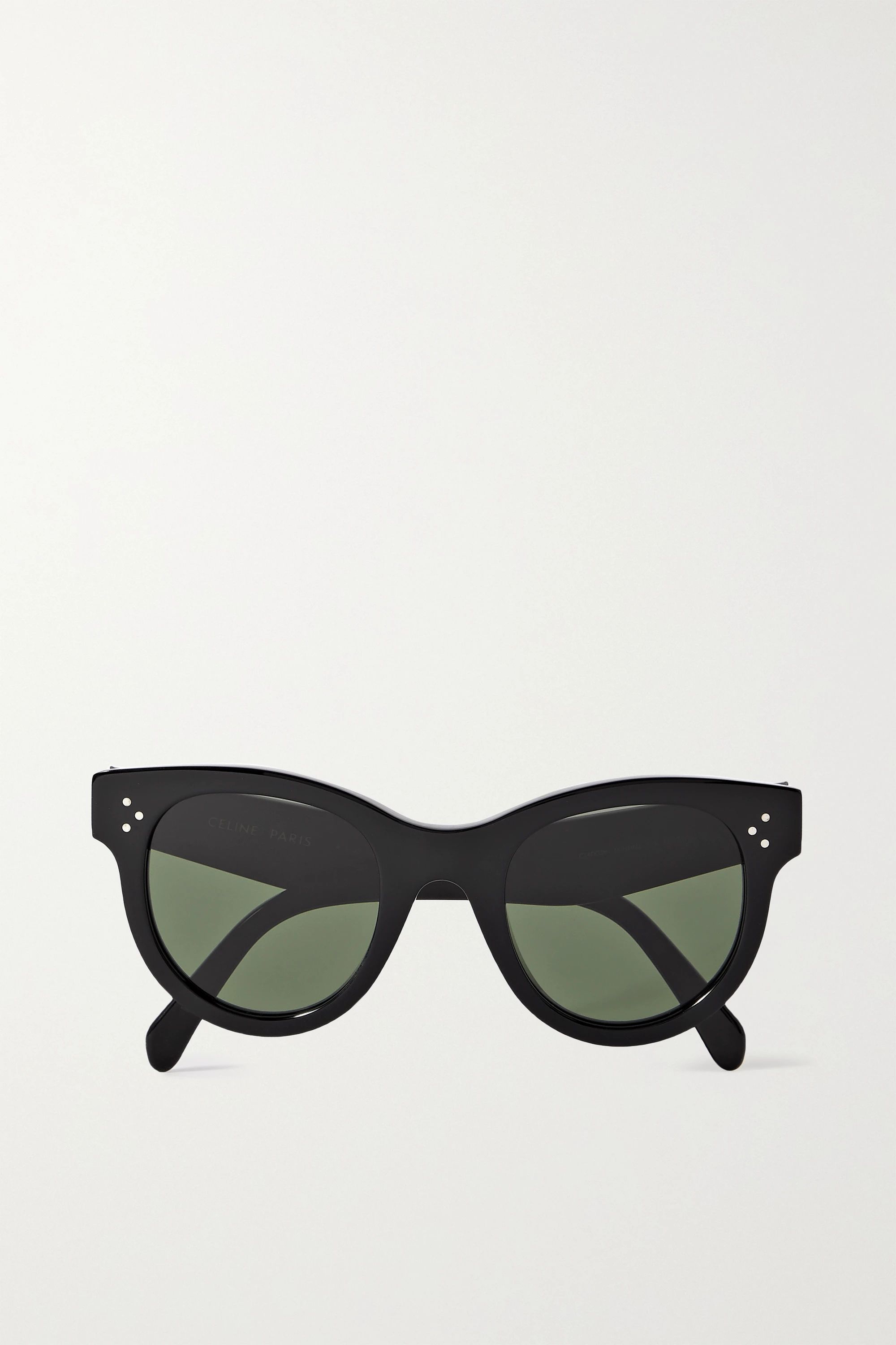 Black Round-frame acetate sunglasses | CELINE Eyewear | NET-A-PORTER | NET-A-PORTER (UK & EU)