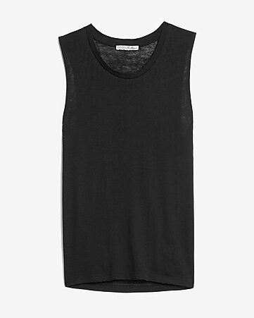 Crew Neck Muscle Tank | Express