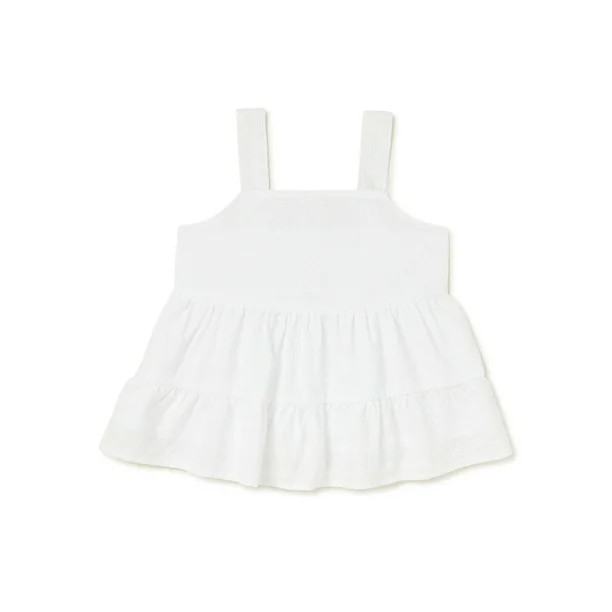 Wonder Nation Girls' Eyelet Tank Top, Sizes 4-18 & Plus - Walmart.com | Walmart (US)