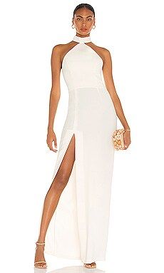 Amanda Uprichard Queen Gown in Ivory from Revolve.com | Revolve Clothing (Global)