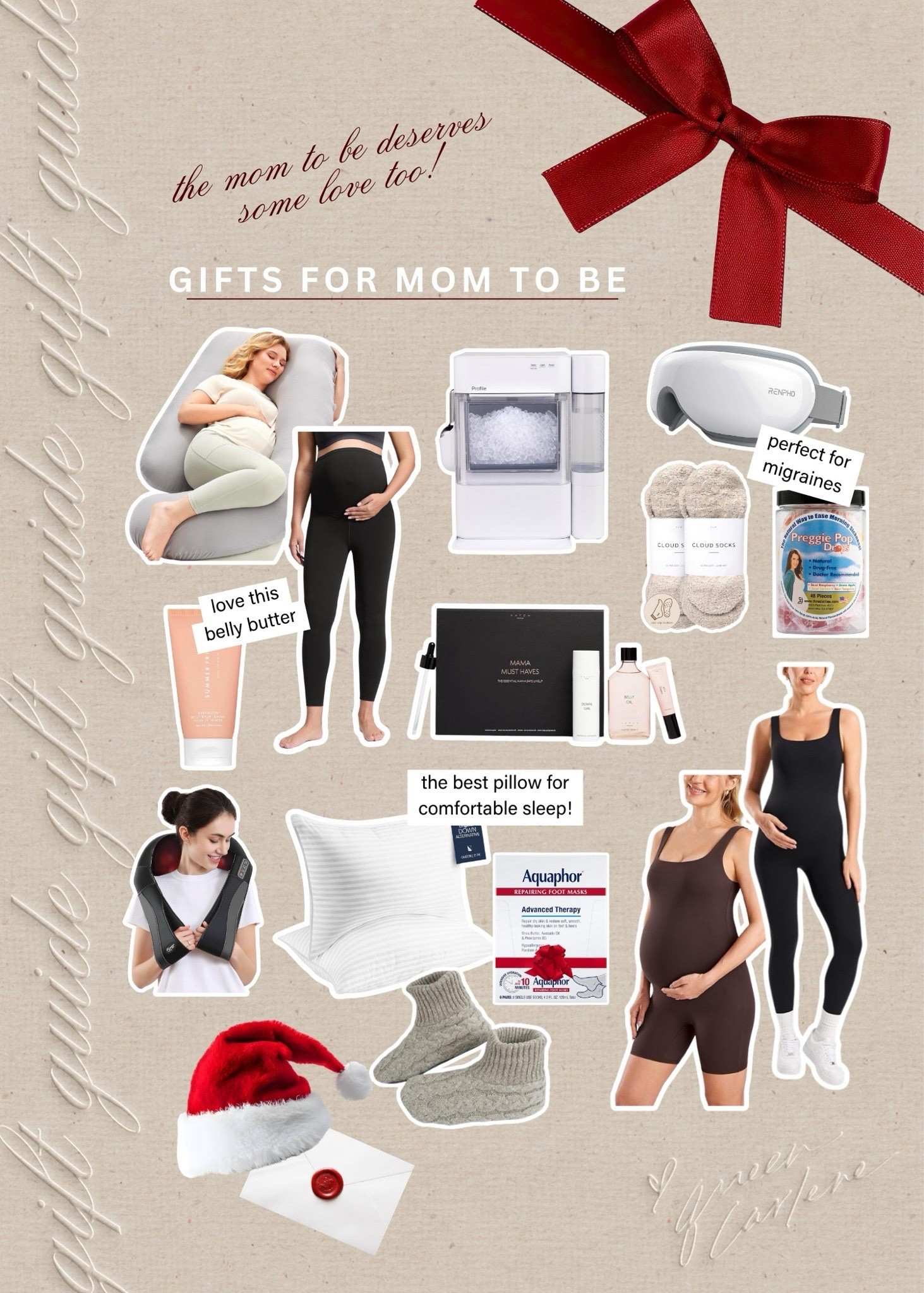 gift ideas for the mom to be who is looking for comfort and relaxation! // gifts for moms to be, gifts for pregnant women, gifts for moms, gifts for wife, gifts for friends 

#LTKSeasonal #LTKHoliday #LTKGiftGuide
