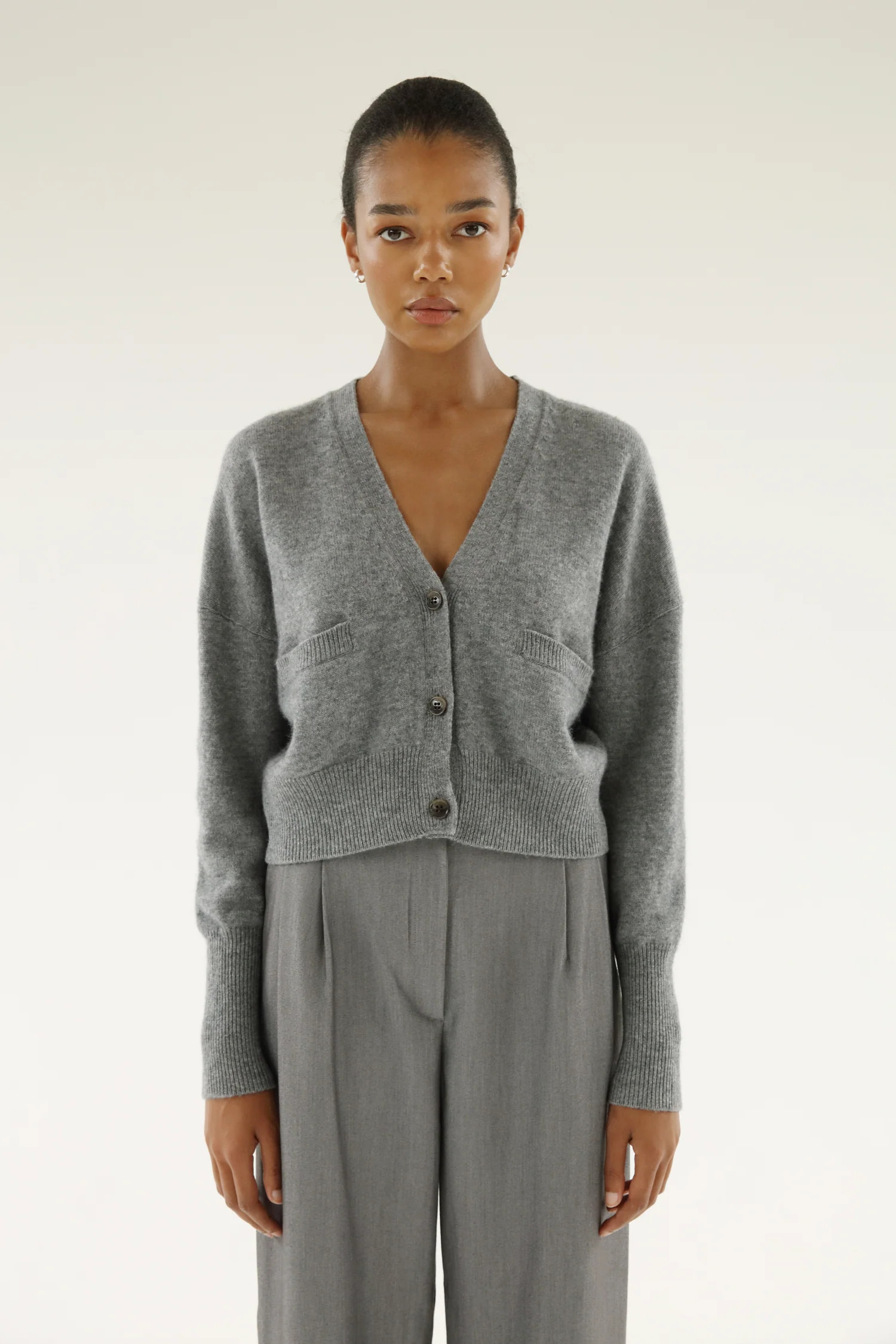 Lille Cardigan, grey | Almada Label