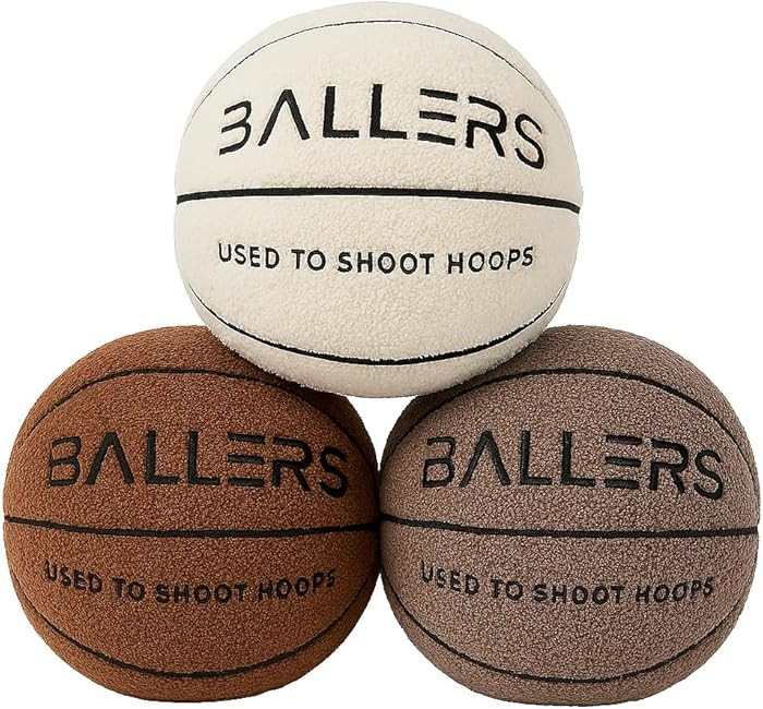 Ballers Plush Basketball Pillow, Realistic Size, Ultra Soft, Great for Relaxation and Decoration,... | Amazon (US)