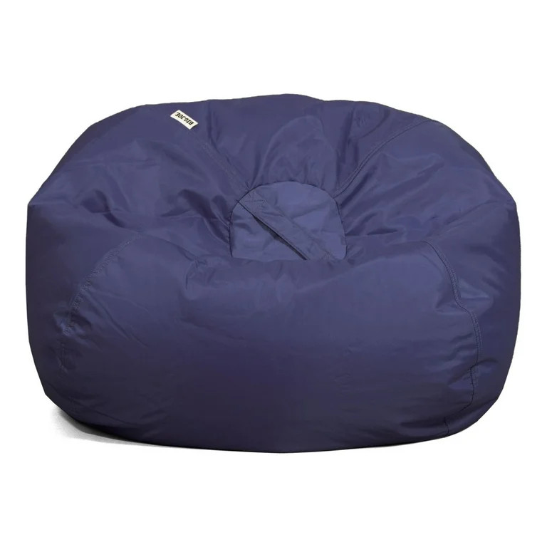Big Joe Classic Bean Bag Chair, Navy Smartmax, Durable Polyester Nylon Blend, 2 feet Round | Walmart (US)