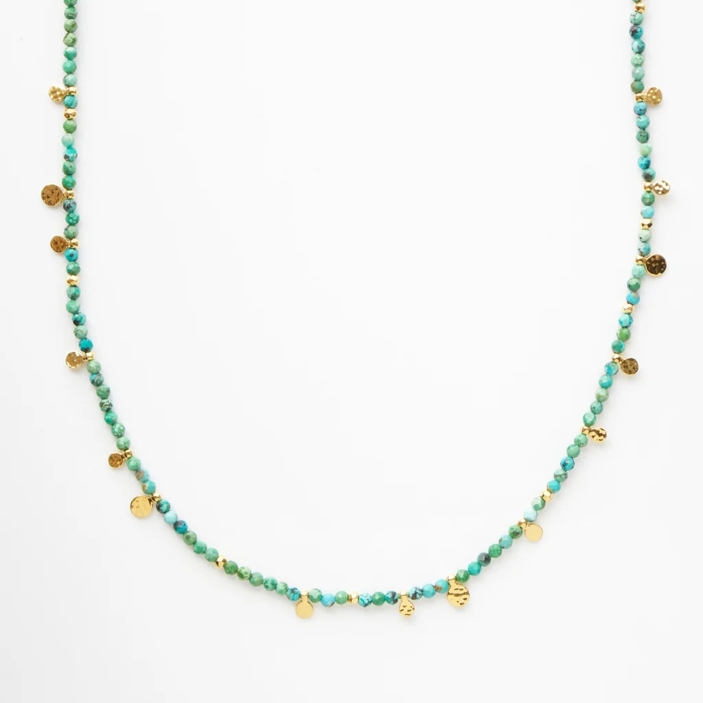 Turquoise Coin Necklace | Carrie Elizabeth