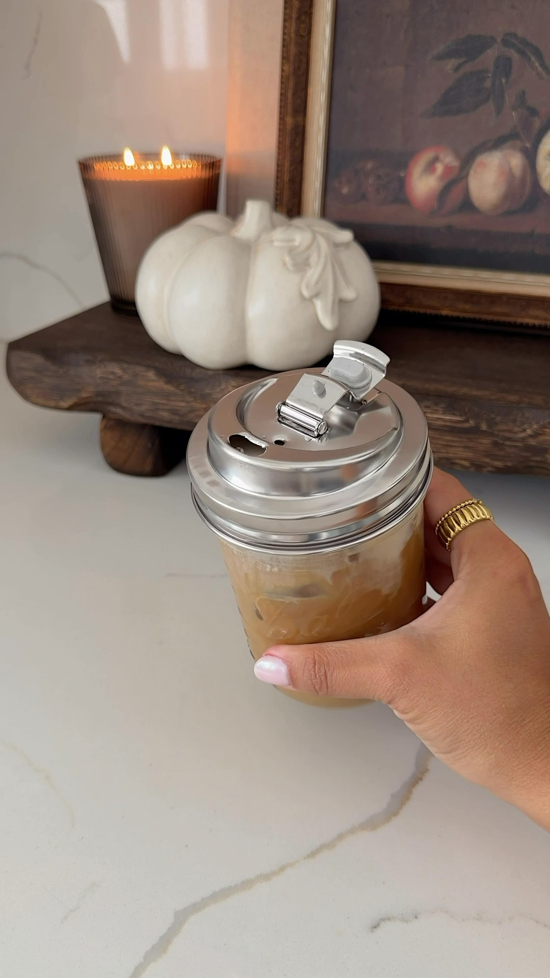 Okay, why did I not know Mason jars could do THIS?! 👀☕️ Such a good little Amazon find for iced coffee at home or on the go + makes the perfect shaken espresso 🤎

#amazonfind #coffeecup #masonjar #weck #coffeelid #amazonhomefind 
#amazonfinds #icedcoffee #coffeeathome #kitchenfinds #amazonmusthaves

#LTKSeasonal #LTKHome #LTKmorningroutine