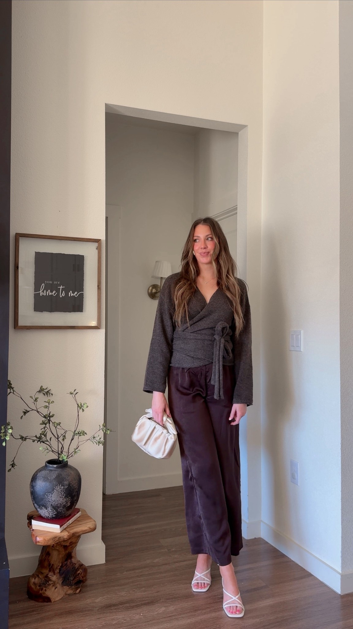 Simple elevated outfit - styling satin pants  #macymalonee

#LTKSeasonal #LTKootd