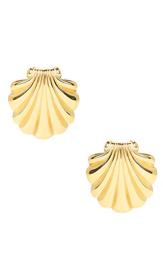 Lumahai Shell Earrings in Gold | Revolve Clothing (Global)