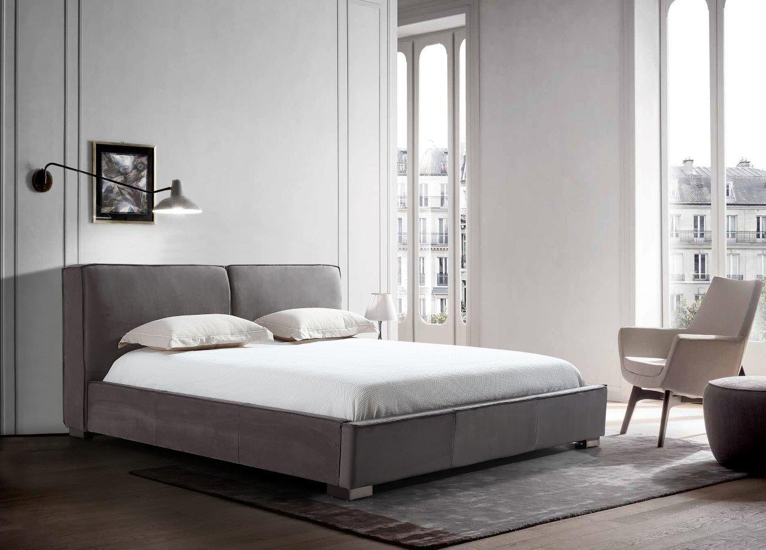 Serene King Bed In Grey | 1stopbedrooms