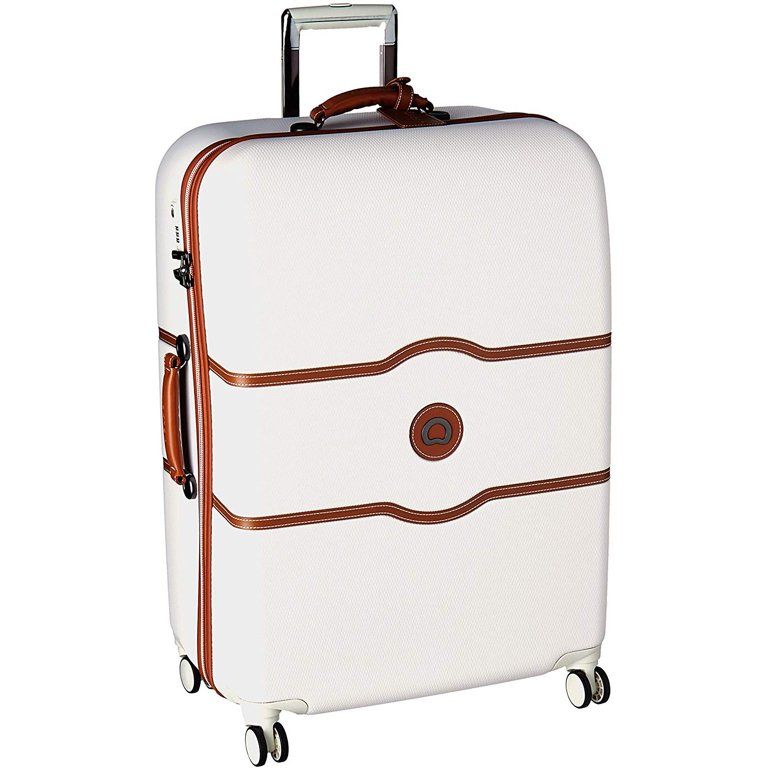 DELSEY Paris Chatelet Hard 28" Checked-Large Spinner Suitcase, Champagne White | Walmart (US)