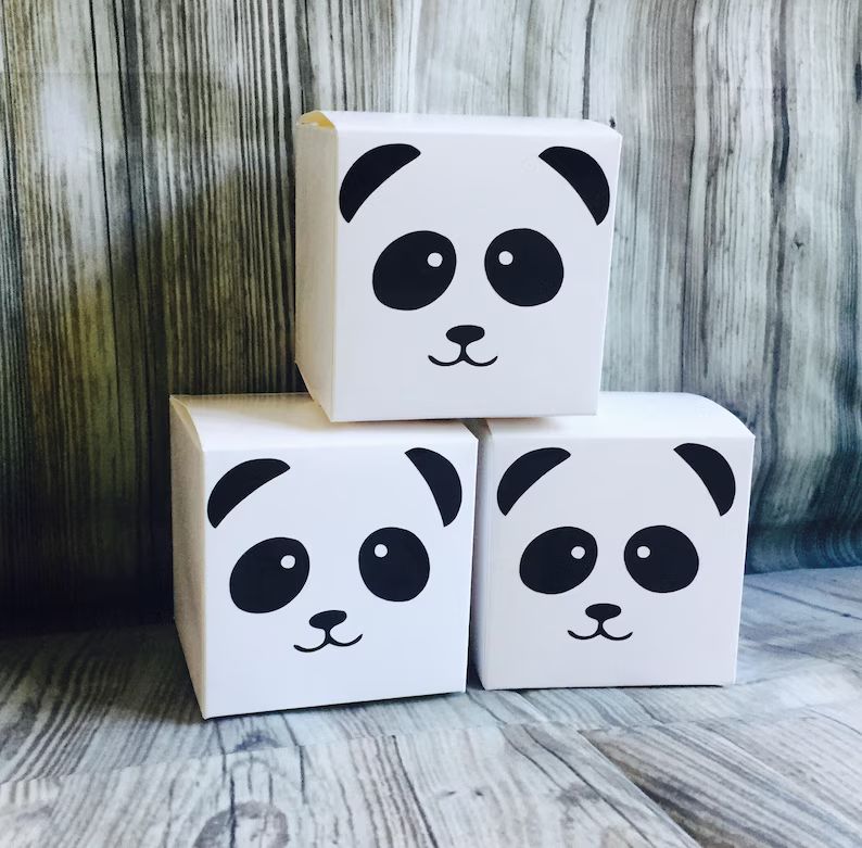 Panda party panda cup cake boxes panda party favours panda | Etsy | Etsy (UK)