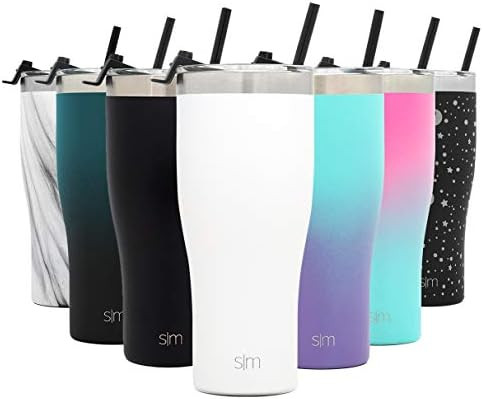 Simple Modern Slim Cruiser Tumbler with Clear Flip Lid and Straw Insulated Travel Mug Stainless S... | Amazon (US)