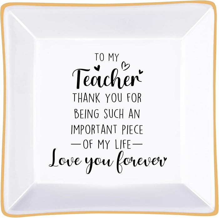Amazon.com: PUDDING CABIN Teacher Gifts for Women - Thank You for Being Such an Important Piece o... | Amazon (US)
