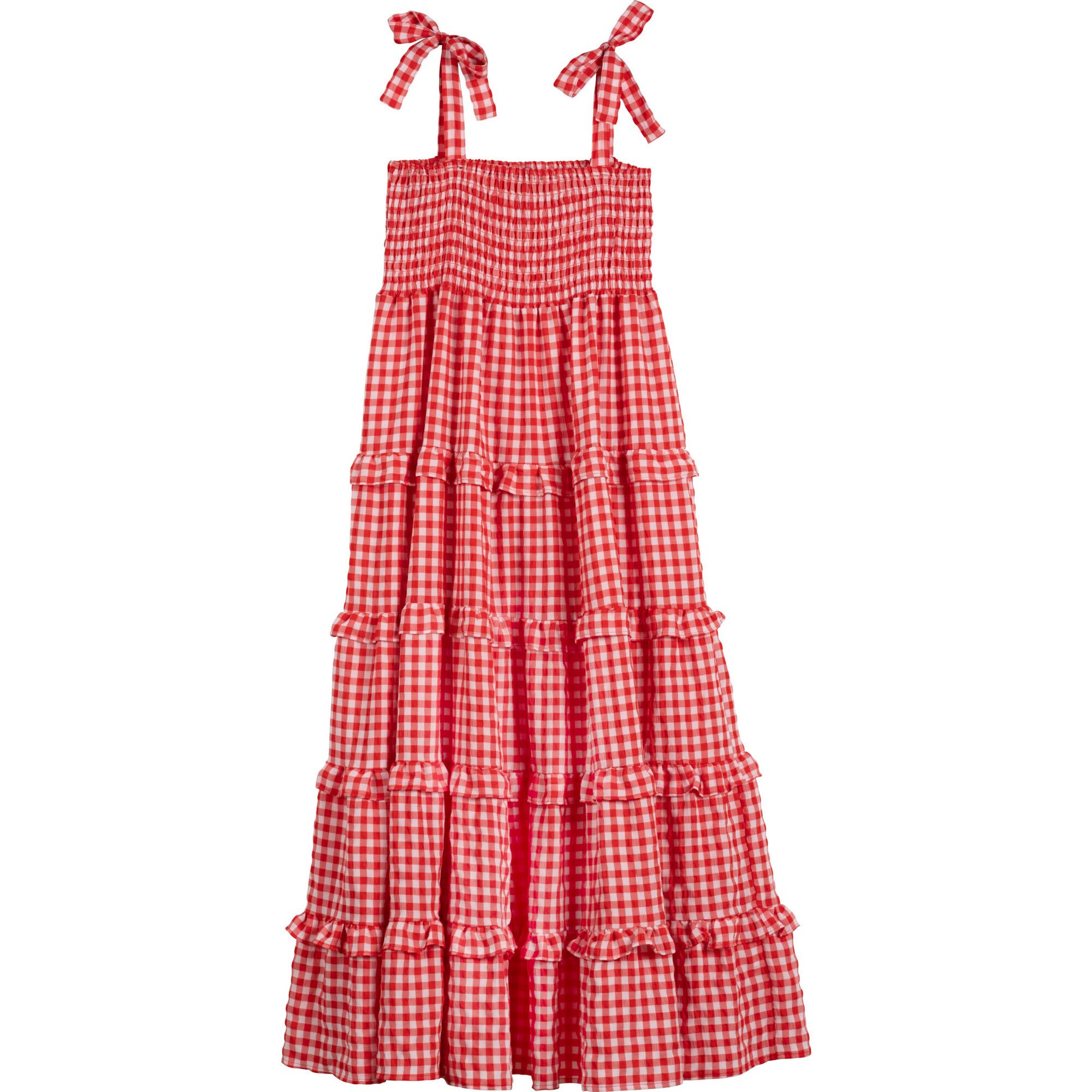 Women's Brooklyn Dress, Vintage Pink & Paprika Gingham | Maisonette