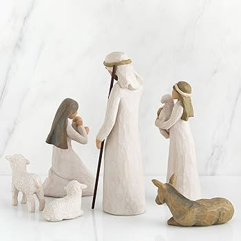 Willow Tree 6-Piece Nativity Set, Behold The Awe and Wonder of The Christmas Story, Build a Famil... | Amazon (US)
