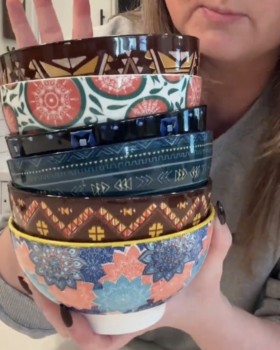 Some of my favorite bowls! I love beautiful bright platters and colors when it comes to my kitchen. These are all ceramic and make great mixing and serving bowls

#LTKFindsUnder50 #LTKHome