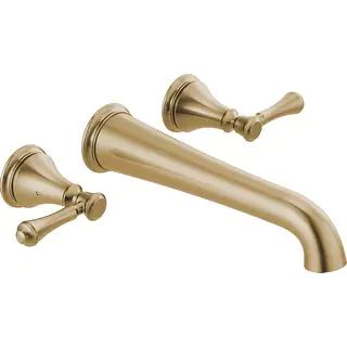 Delta Cassidy Double Handle Wall Mounted Tub Filler - Champagne Bronze | Bed Bath & Beyond