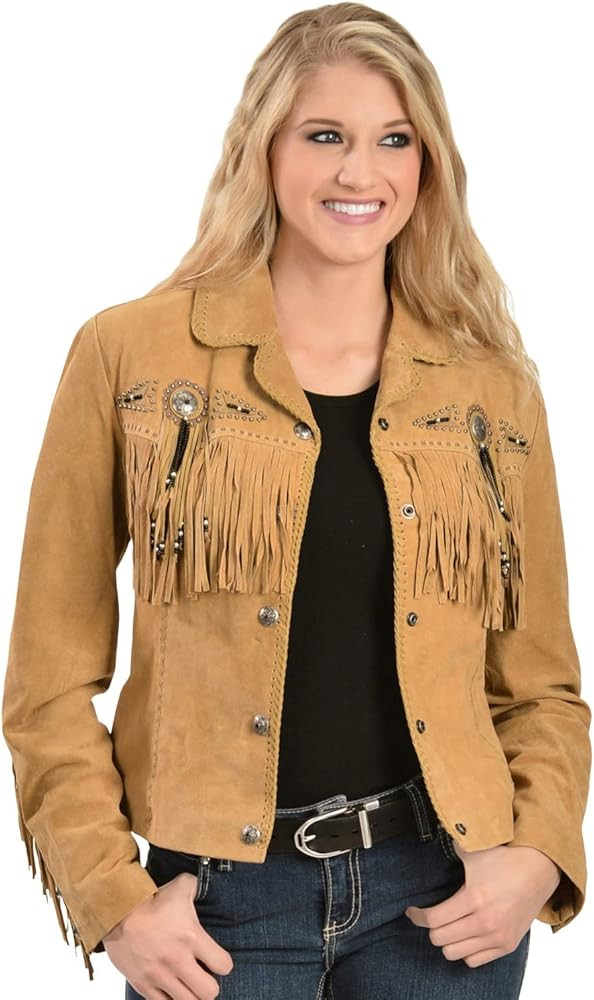 Beaded Fringe Jacket for Women by Scully | Amazon (US)