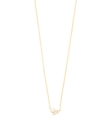 Gold Plated Crystal Henry Short Pendant Necklace | TJ Maxx