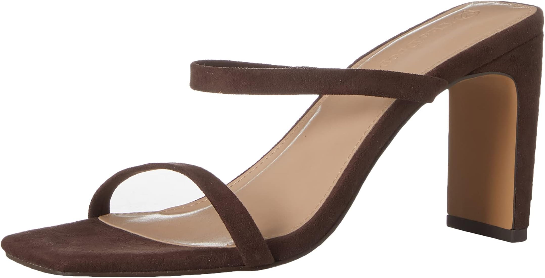 The Drop Women's Avery Square Toe Two Strap High Heeled Sandal | Amazon (US)