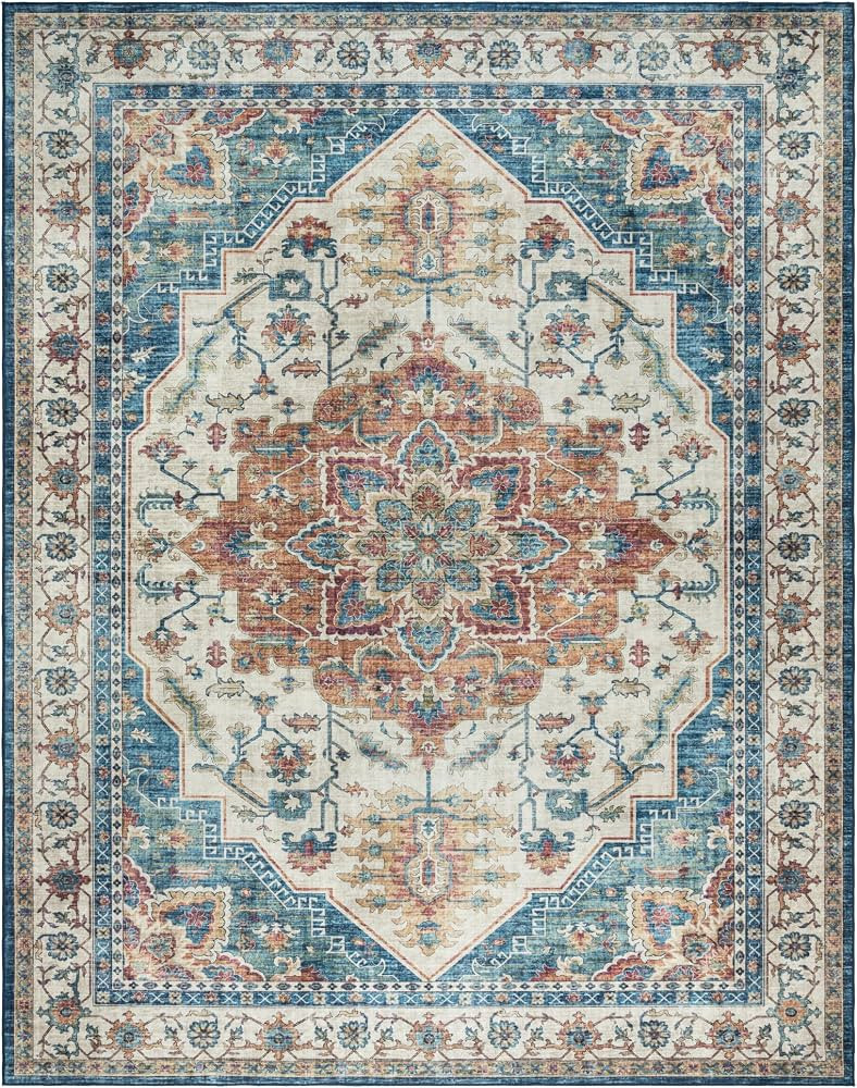 Gertmenian Boho Area Rug, 5x7 Standard, Home Decor for Entryway, Bedroom, Living Room, Office, Ki... | Amazon (US)
