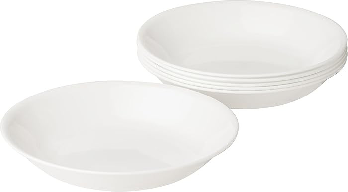 Corelle Vitrelle 6-Piece Bowl Set Triple Layer Glass and Chip Resistant, 20-Oz Lightweight Round ... | Amazon (US)