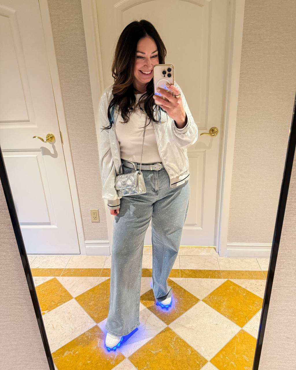 This outfit was SO fun to plan and even more amazing in person with all the girls! BSB in Vegas was a lifetime memory!
Wearing Jeans XL, tank, L // jacket, L 

 #LTKdayinmylife #LTKootd #LTKOver40