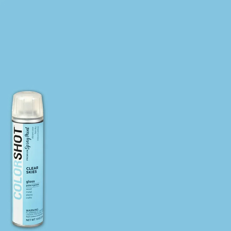 COLORSHOT Premium Gloss Clear Skies Spray Paint - 10 oz. - Light Blue | Walmart (US)