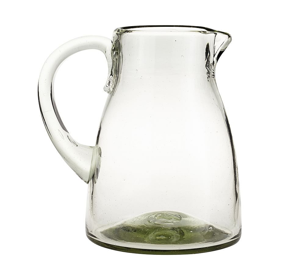 Santino Handcrafted Recycled Glass Pitcher | Pottery Barn (US)