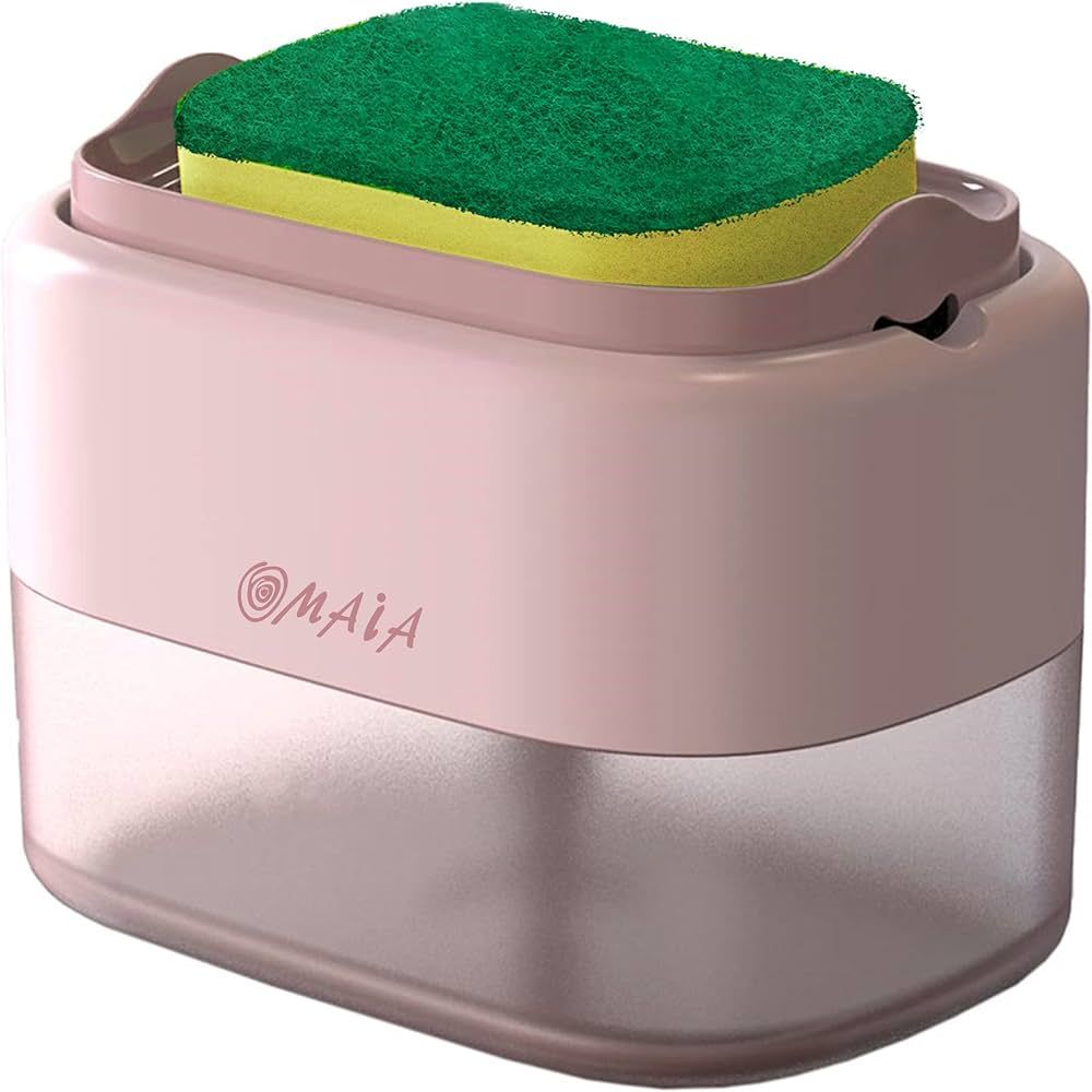 OMAIA Dish Soap Dispenser for Kitchen Sink - Pink Kitchen Gadgets 2023 - dishwashing Liquid Dispe... | Amazon (US)
