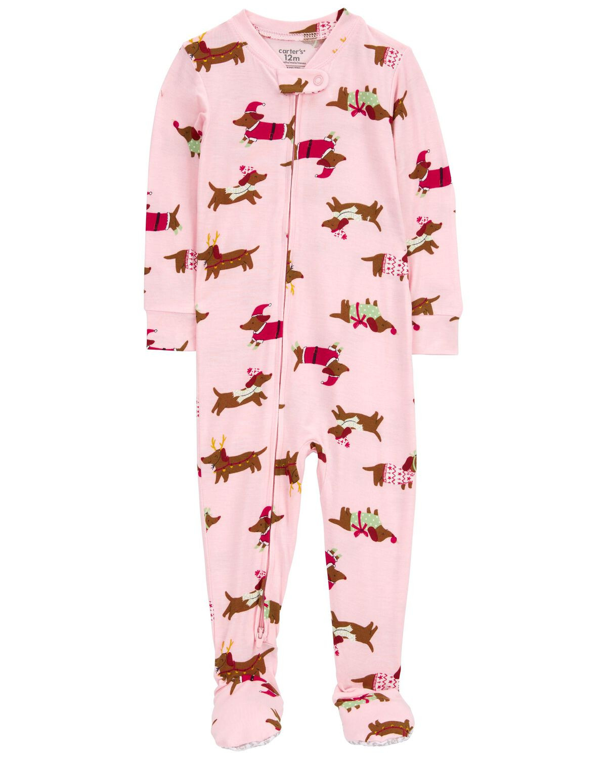 Baby 1-Piece Christmas Dog PurelySoft Footie Pajamas | Carter's Inc