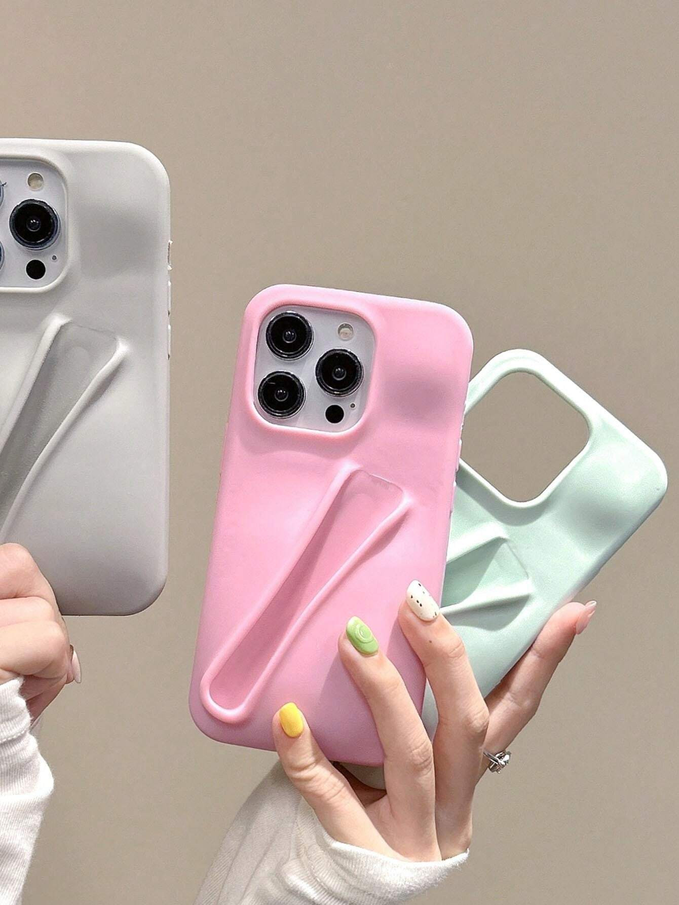 Pink New Creative Lipstick Lip Gloss Phone Case, Compatible With Apple XS/XR/XSMAX/11/12/13/14/15... | SHEIN
