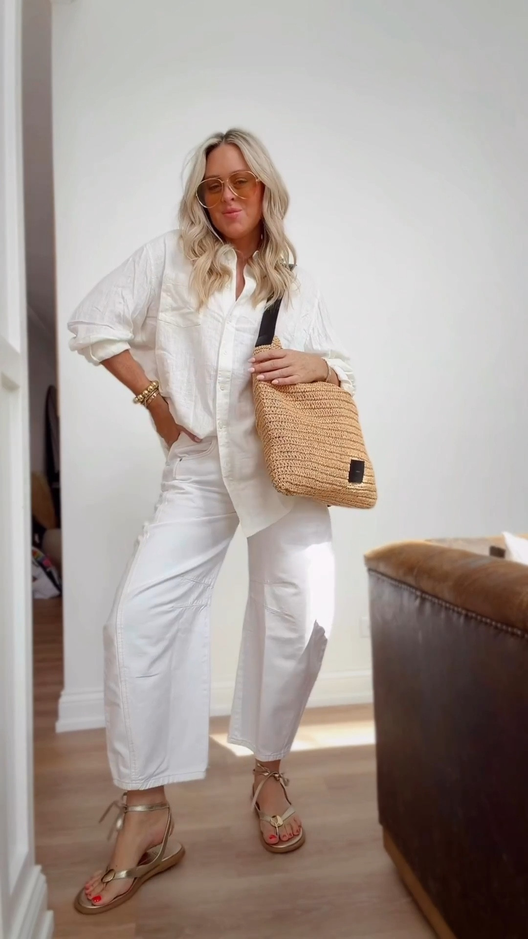 A must grab-🤍
Monochromatic spring vibes- love the fit of these & a linen button up is the best. 3 colors

I did small in top & 27 in these jeans & I absolutely am in love with this style! 


White jeans. Resort wear. Linen. Spring break. Jeans. Button down. Sandals. Spring. 



#LTKSeasonal #LTKootd #LTKgrwm