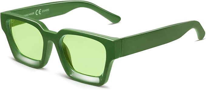 VANLINKER Thick Square Sunglasses for Men Women Retro Chunky Rectangle Shades UV400 Protection VL... | Amazon (US)