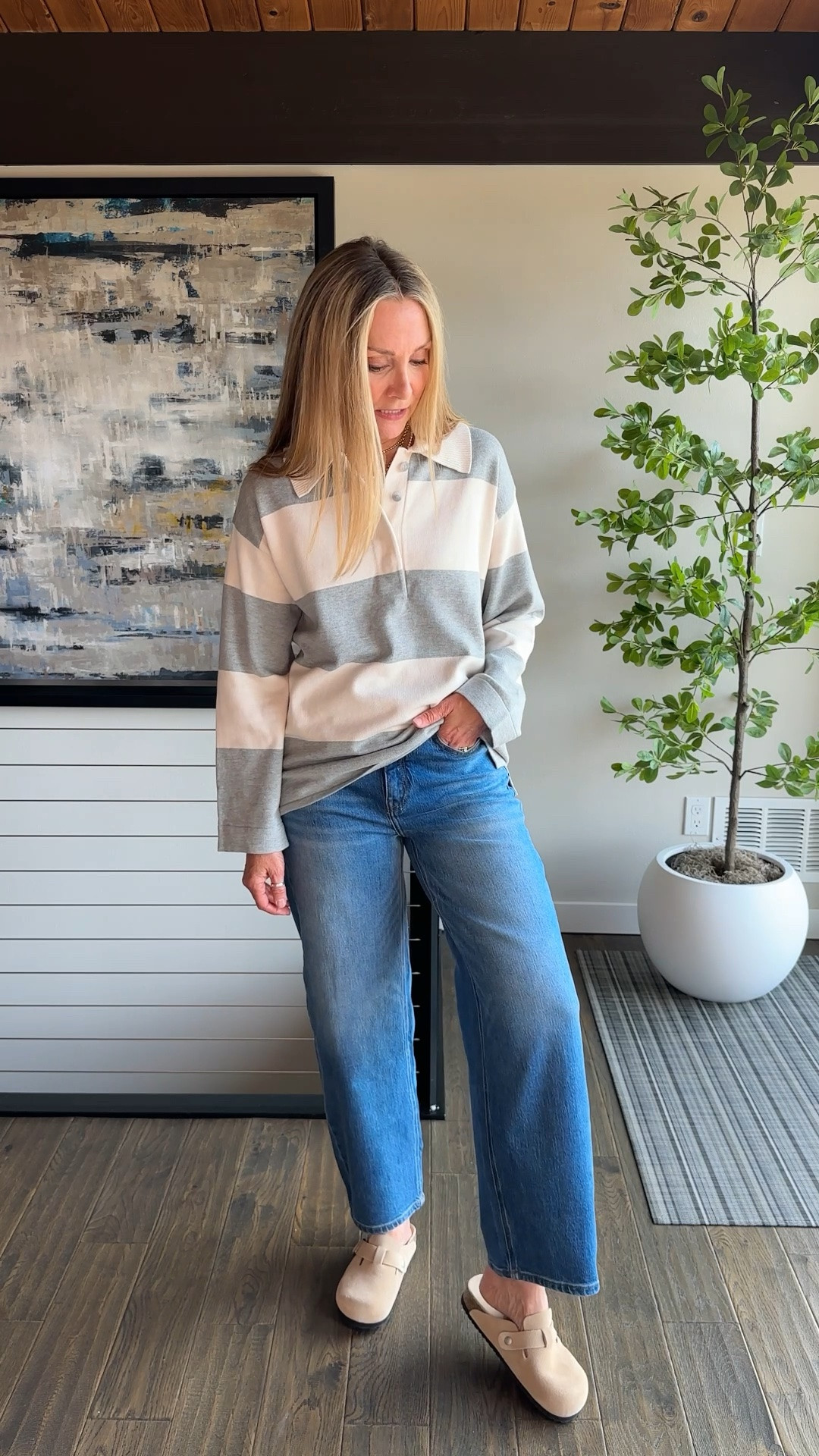 It’s almost sweater weather!🍁 We love how with @Quince  we can add all of the cozy knits, modern denim, and cute jackets to our wardrobes without breaking the bank! 

We also added must-have fall shoes like leather sneakers and clog mules! Quince has price points like $50 jeans and under $40 sweaters, but they also have higher end items like leather jackets and bags.  We love having access to the designer quality without a luxury price tag! 

We’re both 5’6” and wearing small in tops and jackets and 26/27 in jeans. #quincepartner @ltk 

#LTKootd #LTKOver40 #LTKSeasonal

#LTKTravel #LTKWorkwear #LTKMidsize
