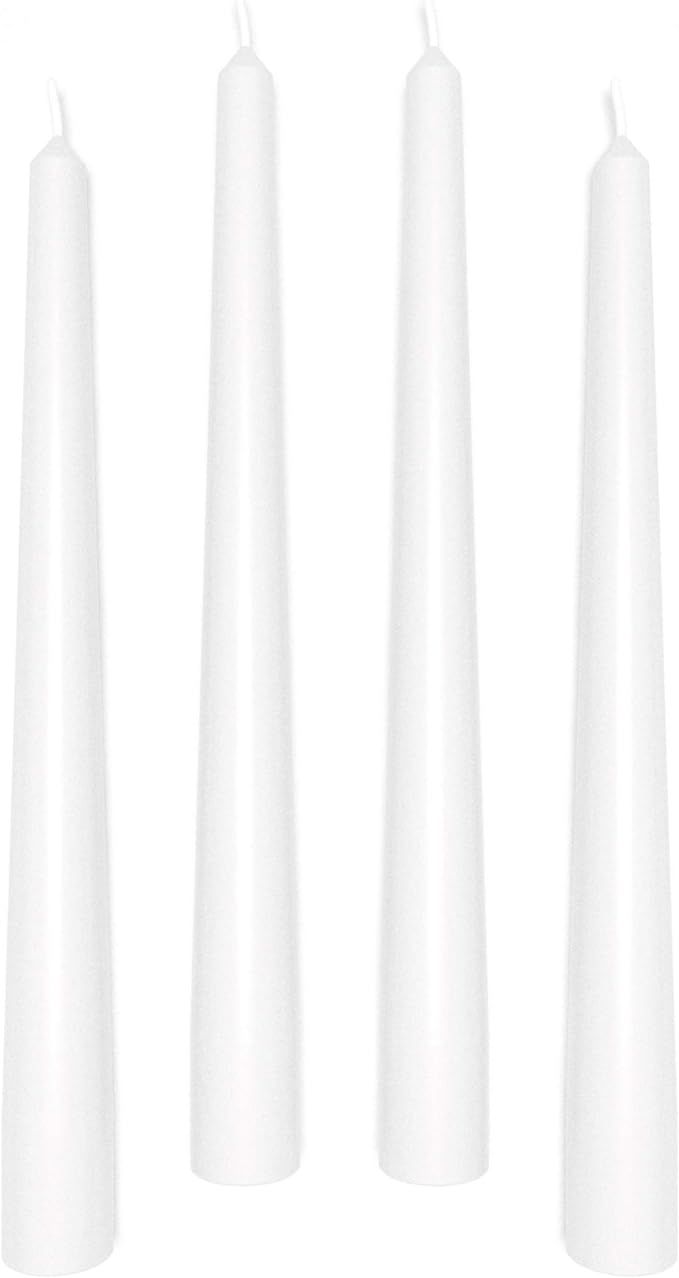 Sonedly 8 inch Taper Candle 4 Pack - Home Decor Dripless Candles Long Burning Smokeless and Unsce... | Amazon (US)