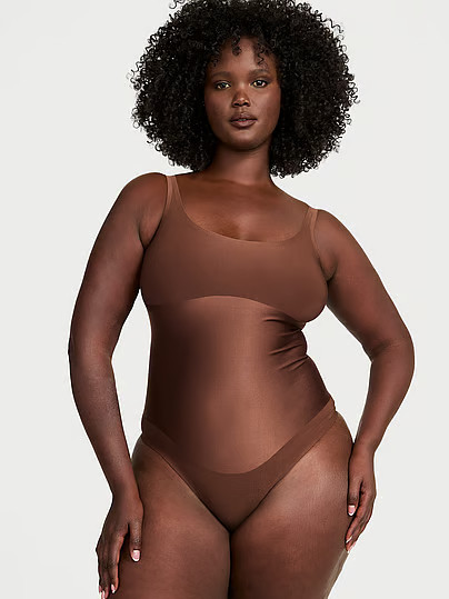 Shapewear By Victoria SmoothingShimmer™ Bodysuit, Brown, S - Women's - Victoria's Secret | Victoria's Secret (US / CA )