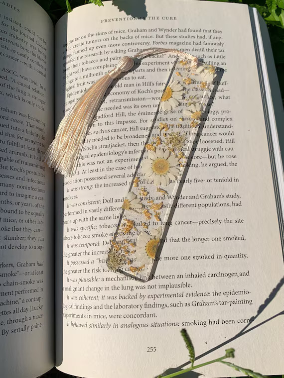 Resin Floral Bookmarks | Etsy | Etsy (US)