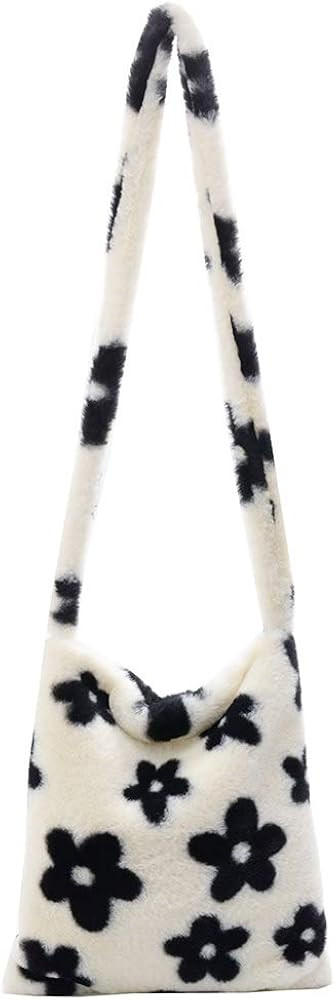Aktudy Plush Shoulder Bag Crossbody Handbag Women Bag Messenger Bag | Amazon (US)