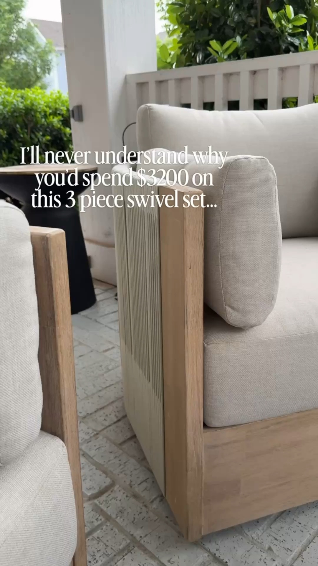 My outdoor set up on sale for $1,400! This outdoor three piece set is EVERYTHING 🤩🤩 

#LTKHome #LTKSaleAlert #LTKSeasonal