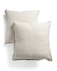 26x26 Linen Blend Set Of 2 Euro Pillows | Home Essentials | Marshalls | Marshalls