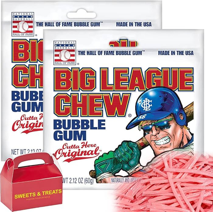 Bubble Gum | Original Big League Chew Bubble Gum | Outta Here Original Flavor Shredded - Pack of ... | Amazon (US)