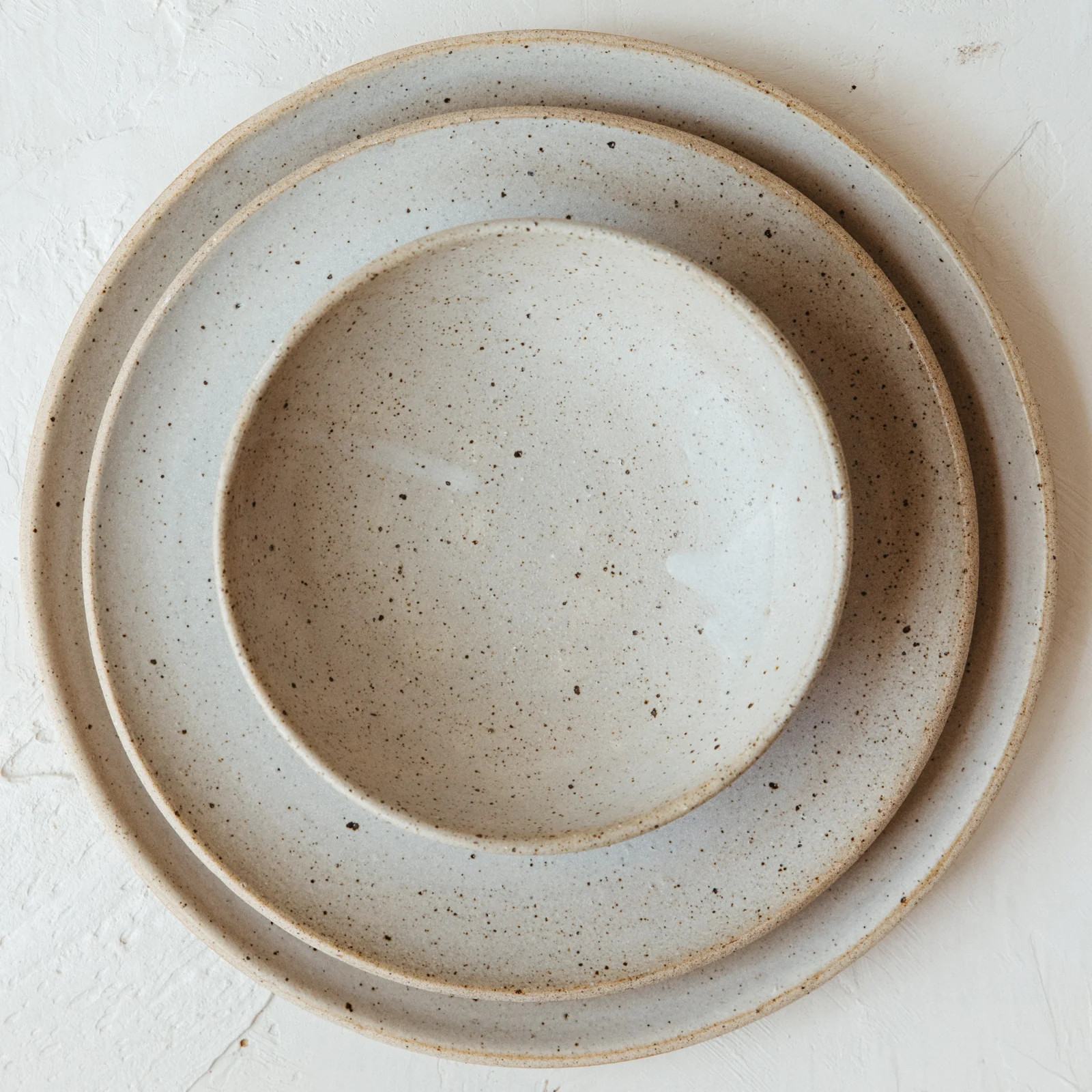 Essential White Stoneware Dinner Set | Casa Zuma