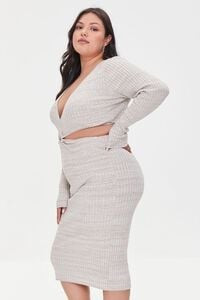 Plus Size Sweater-Knit Cutout Dress | Forever 21 | Forever 21 (US)